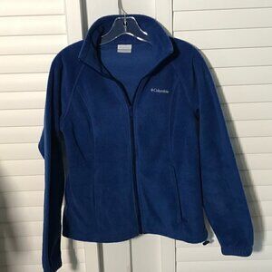 Columbia fleece zip jacket, beautiful blue, size S